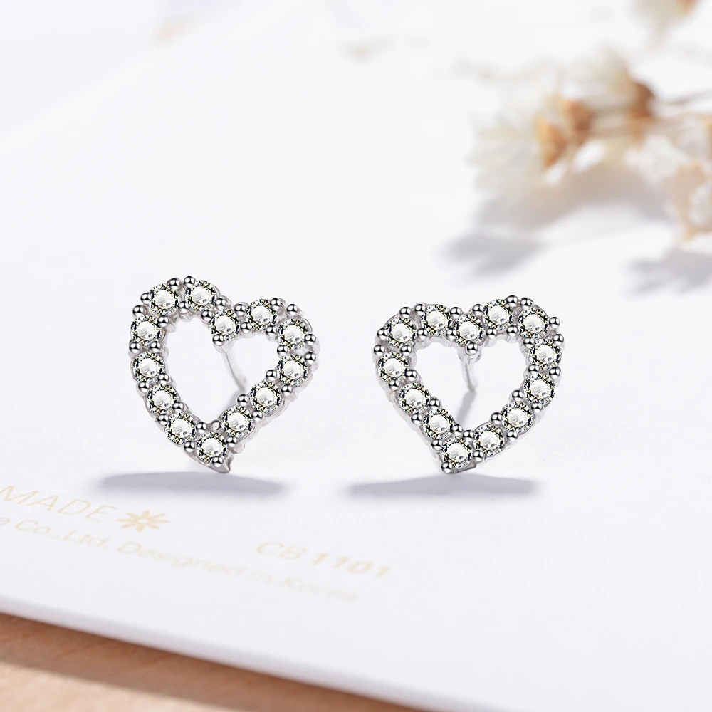 925 Sterling Silver Captured Hearts earrings for women,fashion s925 silver Clear CZ Female Stud Earrings Fashion Jewelry
925 Sterling Silver Captured Hearts earrings for women,fashion s925 silver Clear CZ Female Stud Earrings Fashion Jewelry
