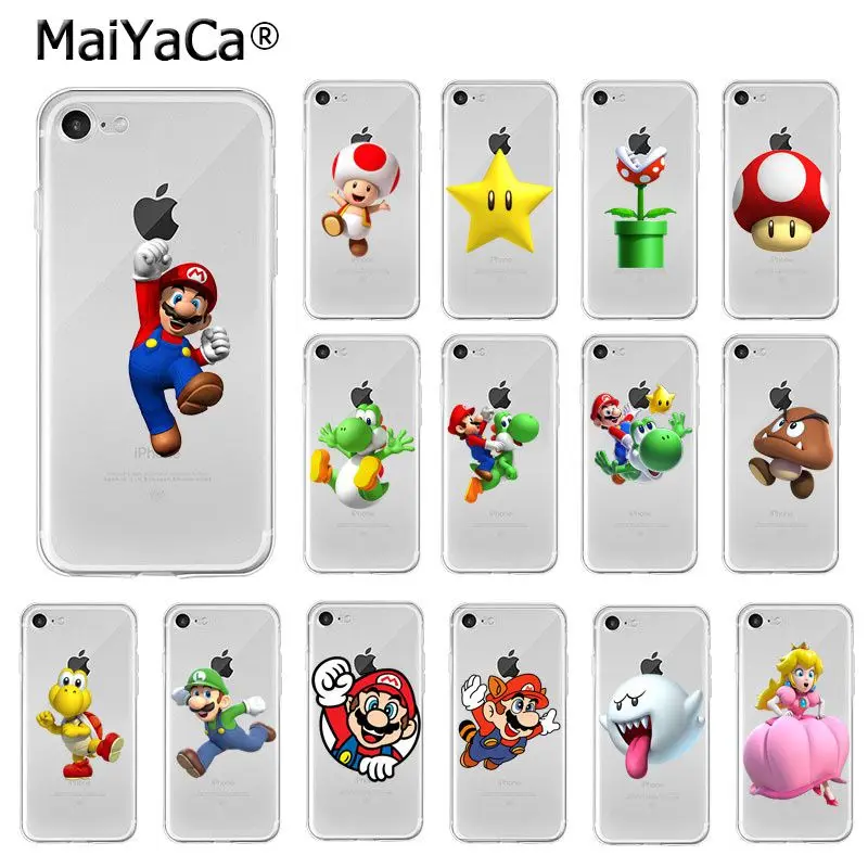 MaiYaCa Cute Super Mario Mushroom Turtle TPU Soft Phone Case Cover for iPhone X XS MAX 6 6S 7 7plus 8 8Plus 5 5S XR
MaiYaCa Cute Super Mario Mushroom Turtle TPU Soft Phone Case Cover for iPhone X XS MAX 6 6S 7 7plus 8 8Plus 5 5S XR