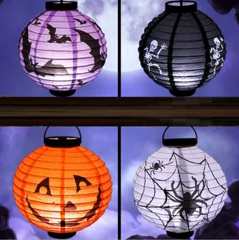 4 Colors Foldable LED Paper Pumpkin Lantern toys Halloween Bat Spider Skull Outdoor Hanging Light Lamp YH1367
4 Colors Foldable LED Paper Pumpkin Lantern toys Halloween Bat Spider Skull Outdoor Hanging Light Lamp YH1367