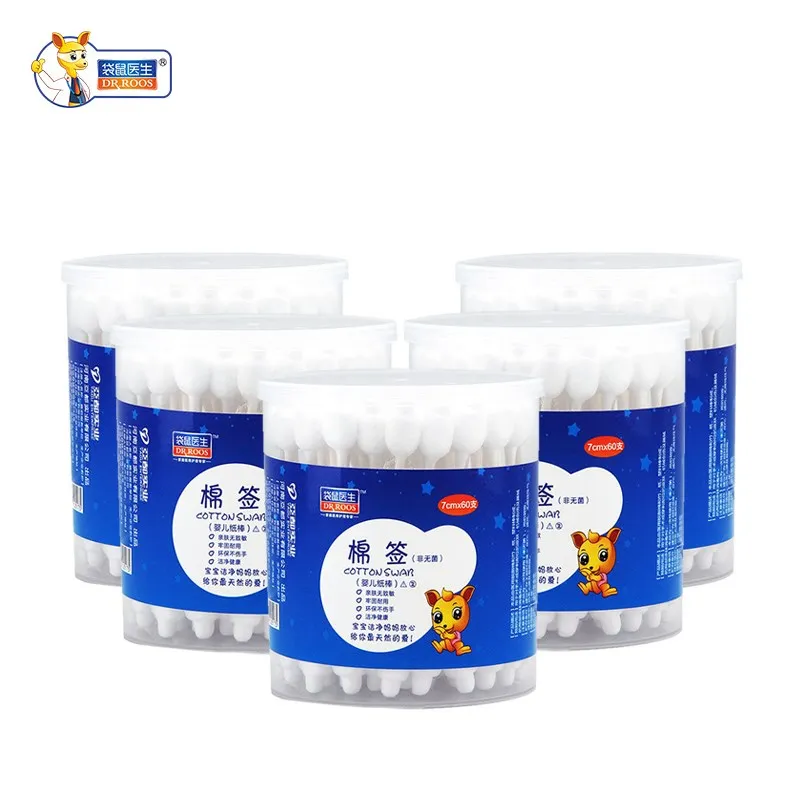 DR.ROOS 60pcs Baby Cotton Swab Gourd shape clean baby ears Sticks Health Medical Buds Tip swabs
DR.ROOS 60pcs Baby Cotton Swab Gourd shape clean baby ears Sticks Health Medical Buds Tip swabs
