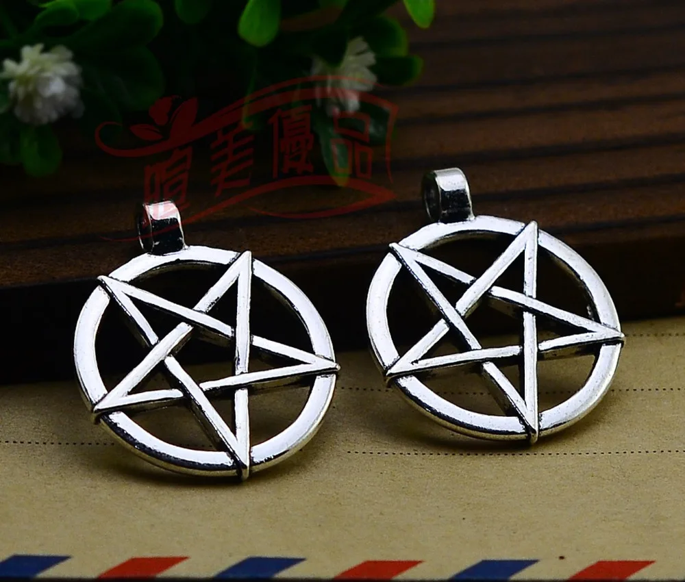 10pcs/lot--27mm, Antique silver plated star pentagram charms,DIY supplies,Jewelry accessories
10pcs/lot--27mm, Antique silver plated star pentagram charms,DIY supplies,Jewelry accessories