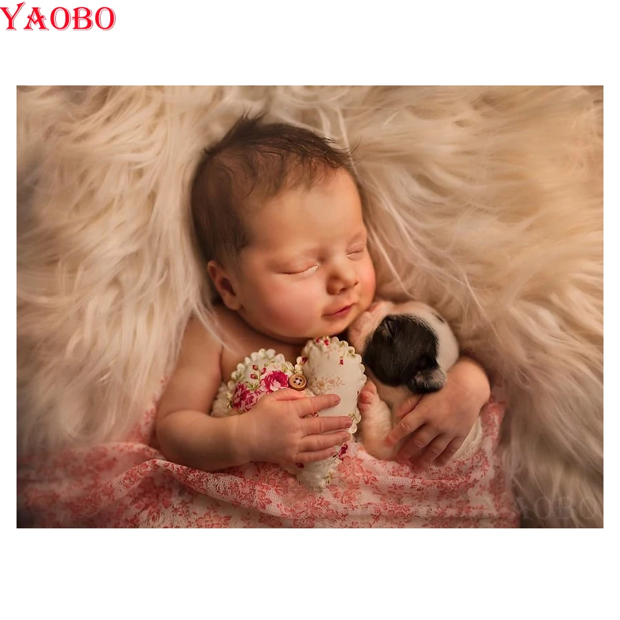 Diy Diamond Painting Cross Stitch Kit Cute baby and pet dog photo Diamond Embroidery 5D full Square Diamond Mosaic crystal Craft
Diy Diamond Painting Cross Stitch Kit Cute baby and pet dog photo Diamond Embroidery 5D full Square Diamond Mosaic crystal Craft