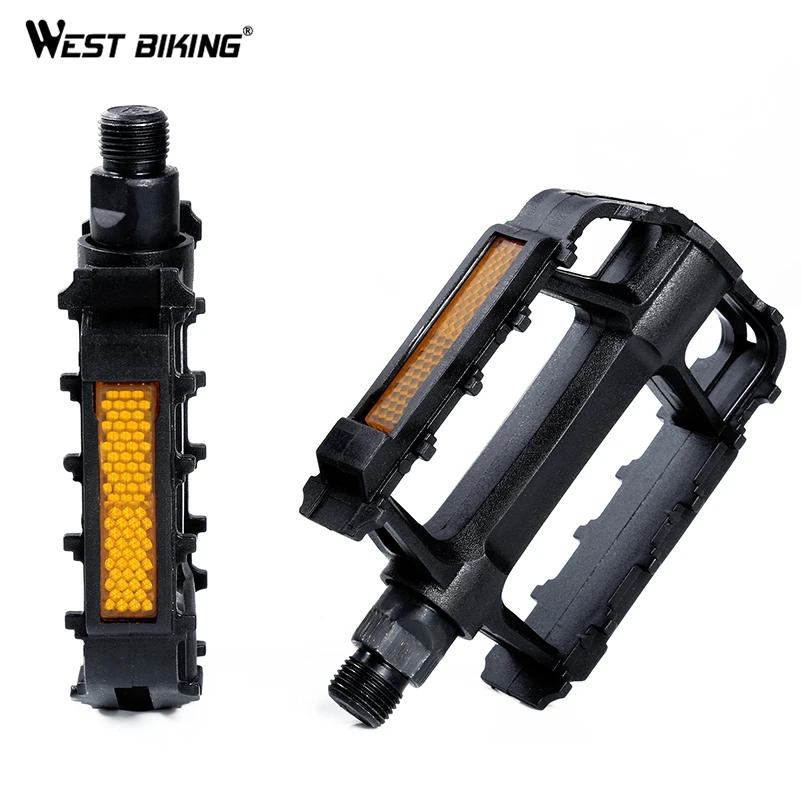 WEST BIKING Bike Pedals Universal Bicycle Non-Slip Plastic Pedals Lightweight Road Mountain Reflective Cycling Equipment Pedal
WEST BIKING Bike Pedals Universal Bicycle Non-Slip Plastic Pedals Lightweight Road Mountain Reflective Cycling Equipment Pedal