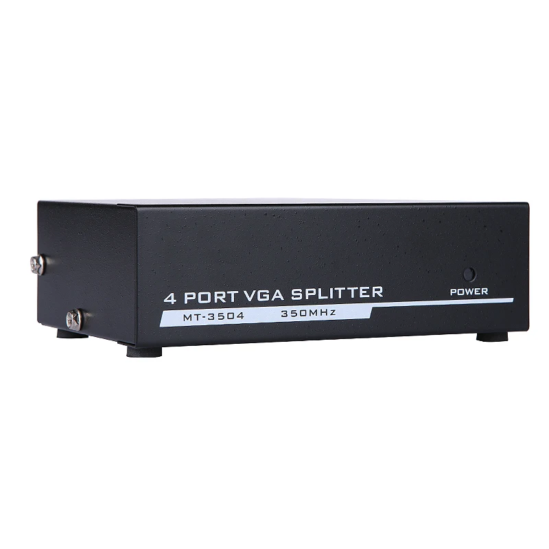 4 Port VGA Splitter Video Display Box 1 PC to 4 Monitor Video For PC Projector 1 in 4 out VGA splitter
4 Port VGA Splitter Video Display Box 1 PC to 4 Monitor Video For PC Projector 1 in 4 out VGA splitter