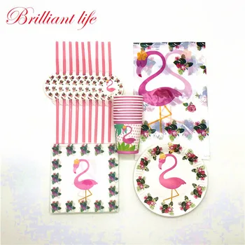 New 81pcs/lot Flamingo Theme Wedding Festival Cartoon Paper Cup Plate Straw Napkin Kid Birthday Party Tissue Tablecover Supply
New 81pcs/lot Flamingo Theme Wedding Festival Cartoon Paper Cup Plate Straw Napkin Kid Birthday Party Tissue Tablecover Supply
