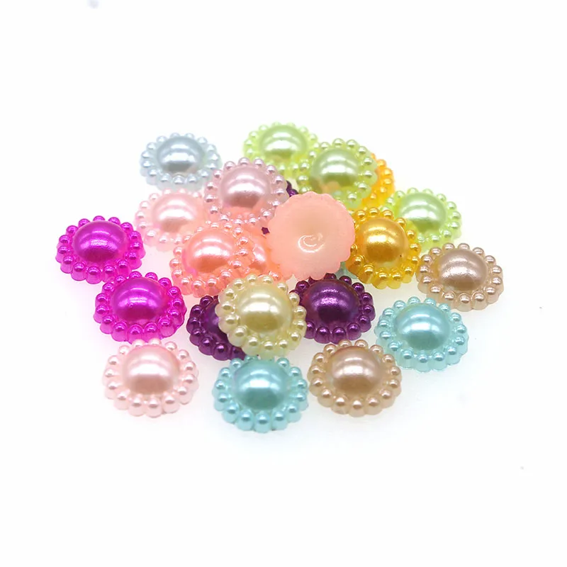 100pcs/lot 12mm Sun flower Shape Scrapbook Simulated Pearl Beads Sewing Button DIY Material Findings 100383
100pcs/lot 12mm Sun flower Shape Scrapbook Simulated Pearl Beads Sewing Button DIY Material Findings 100383