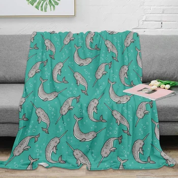 Narwhal Grey on Green Mint Throw Blanket Warm Microfiber Blanket Flannel Blanket Bedroom Decor Blankets For Beds
Narwhal Grey on Green Mint Throw Blanket Warm Microfiber Blanket Flannel Blanket Bedroom Decor Blankets For Beds