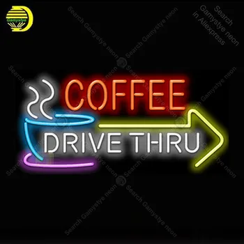 Coffee Drive Thru with Arrow Neon Light Sign Glass Tube Neon Bulb Sign Decor Coffee Neon board Sign lamp anuncio luminoso Atarii
Coffee Drive Thru with Arrow Neon Light Sign Glass Tube Neon Bulb Sign Decor Coffee Neon board Sign lamp anuncio luminoso Atarii