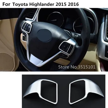 Car stick styling cover ABS Chrome Steering wheel Interior Kit Trim lamp frame hoods 2pcs For toyota Highlander 2015 2016 2017
Car stick styling cover ABS Chrome Steering wheel Interior Kit Trim lamp frame hoods 2pcs For toyota Highlander 2015 2016 2017