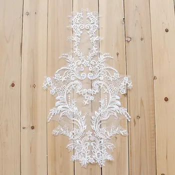 10 pcs French Lace Applique Ivory White Embroidered Bodice Lace Fabric High-end Wedding Dress Accessories Handmade DIY Supplies
10 pcs French Lace Applique Ivory White Embroidered Bodice Lace Fabric High-end Wedding Dress Accessories Handmade DIY Supplies