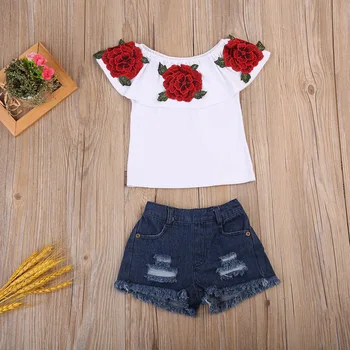 2Pcs Toddle Child Baby Girls Kids Set Outfits Short Sleeve Sleeves Tops Shirt Denim Shorts Casual Clothes
2Pcs Toddle Child Baby Girls Kids Set Outfits Short Sleeve Sleeves Tops Shirt Denim Shorts Casual Clothes