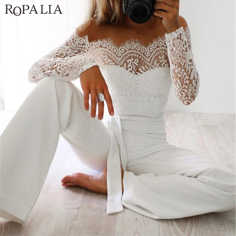 ROPALIA Fashion Summer Jumpsuits Women High Quality Lace Patchwork Embroidery Rompers Sexy Long Flare Pants Overalls Bodysuits
ROPALIA Fashion Summer Jumpsuits Women High Quality Lace Patchwork Embroidery Rompers Sexy Long Flare Pants Overalls Bodysuits