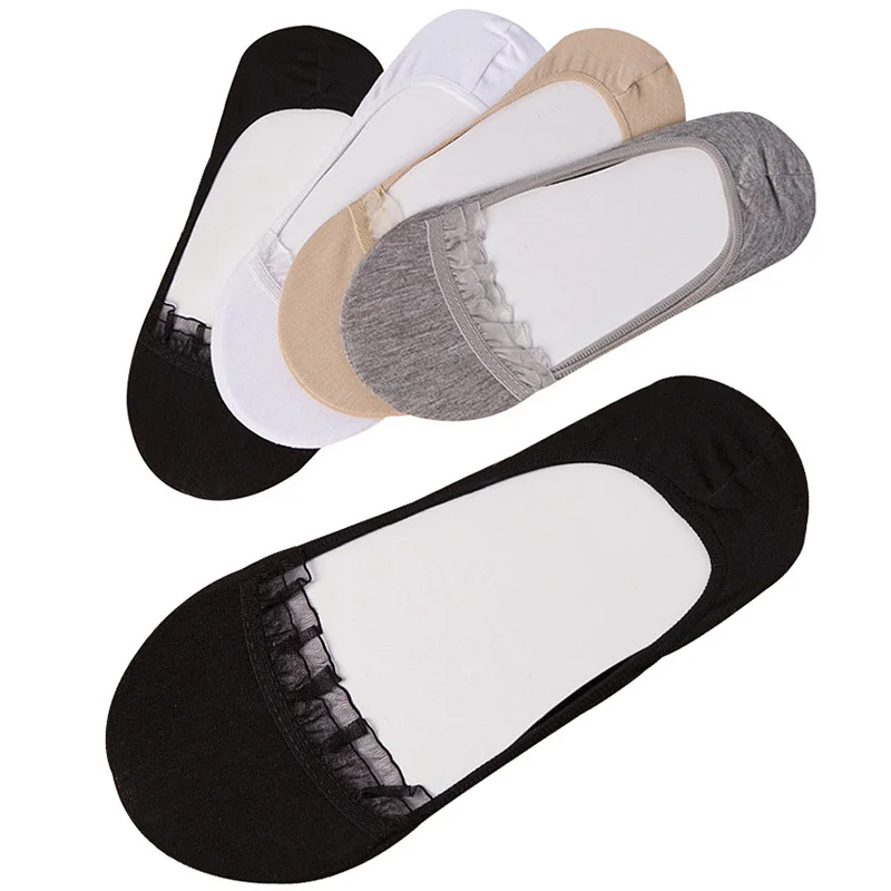 5 Pairs Women Socks Low Mouth Invisible Lace Elasticity All-match Boat Socks Summer Absorb Sweat Breathable Solid Female Sock
5 Pairs Women Socks Low Mouth Invisible Lace Elasticity All-match Boat Socks Summer Absorb Sweat Breathable Solid Female Sock