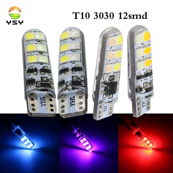 YSY 4pcs Car LED T10 dual color w5w bulb 194 w5w 12SMD 3030 t10 Silicone LED Light Parking License Plate lamp car styling 12v
YSY 4pcs Car LED T10 dual color w5w bulb 194 w5w 12SMD 3030 t10 Silicone LED Light Parking License Plate lamp car styling 12v