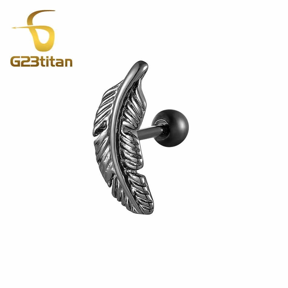316L Surgical Steel Angle Feather Ear Studs Lip Labrets Ear Plug Tragus Cartilage Earrings Rings Women Men Body Piercing Jewelry
316L Surgical Steel Angle Feather Ear Studs Lip Labrets Ear Plug Tragus Cartilage Earrings Rings Women Men Body Piercing Jewelry