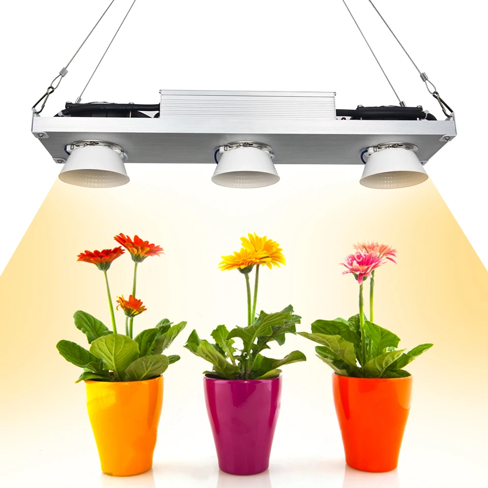 Полный спектр LED Grow Light COB Dimmable CREE CXB3590 200 Вт 300 3000 К 3500 5000 Lamp для комнатных растений Veg