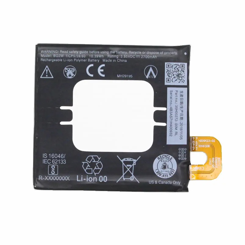 5pcs /lot 2700mAh BG2W Mobile Phone Replacement Battery For Google Pixel 2B Pixel 2 Li-ion Polymer Batteries
5pcs /lot 2700mAh BG2W Mobile Phone Replacement Battery For Google Pixel 2B Pixel 2 Li-ion Polymer Batteries