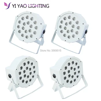 4pcs/lot 18X3W LEDs RGB Par Lights by DMX and Sound Activated for Stage Lighting
4pcs/lot 18X3W LEDs RGB Par Lights by DMX and Sound Activated for Stage Lighting