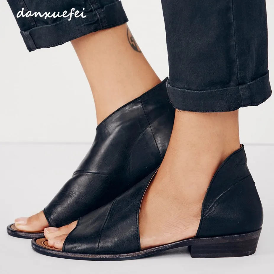 Women's genuine seepskin slip-on flats sandals brand designer open toe summer leisure comfortable beach sandalias shoes On-Sale
Women's genuine seepskin slip-on flats sandals brand designer open toe summer leisure comfortable beach sandalias shoes On-Sale