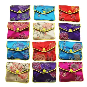 Jewelry Silk Purse Pouch Small Jewellery Gift Bag Chinese Brocade Embroidered Coin Organizers Pocket for Women Girls
Jewelry Silk Purse Pouch Small Jewellery Gift Bag Chinese Brocade Embroidered Coin Organizers Pocket for Women Girls