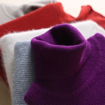 Autumn and Winter New Cashmere Sweater Women High Collar Pullover Fashion Slim Sweater Warm Bottom Sweater Short Sprout
Autumn and Winter New Cashmere Sweater Women High Collar Pullover Fashion Slim Sweater Warm Bottom Sweater Short Sprout