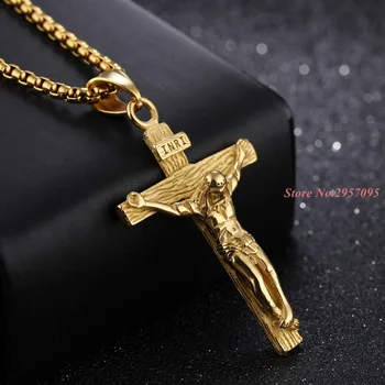 Fate Love INRI Jesus piece Trendy Punk Vintage Cross Gift Men High Quality 316L Stainless Steel Necklace Pendant
Fate Love INRI Jesus piece Trendy Punk Vintage Cross Gift Men High Quality 316L Stainless Steel Necklace Pendant