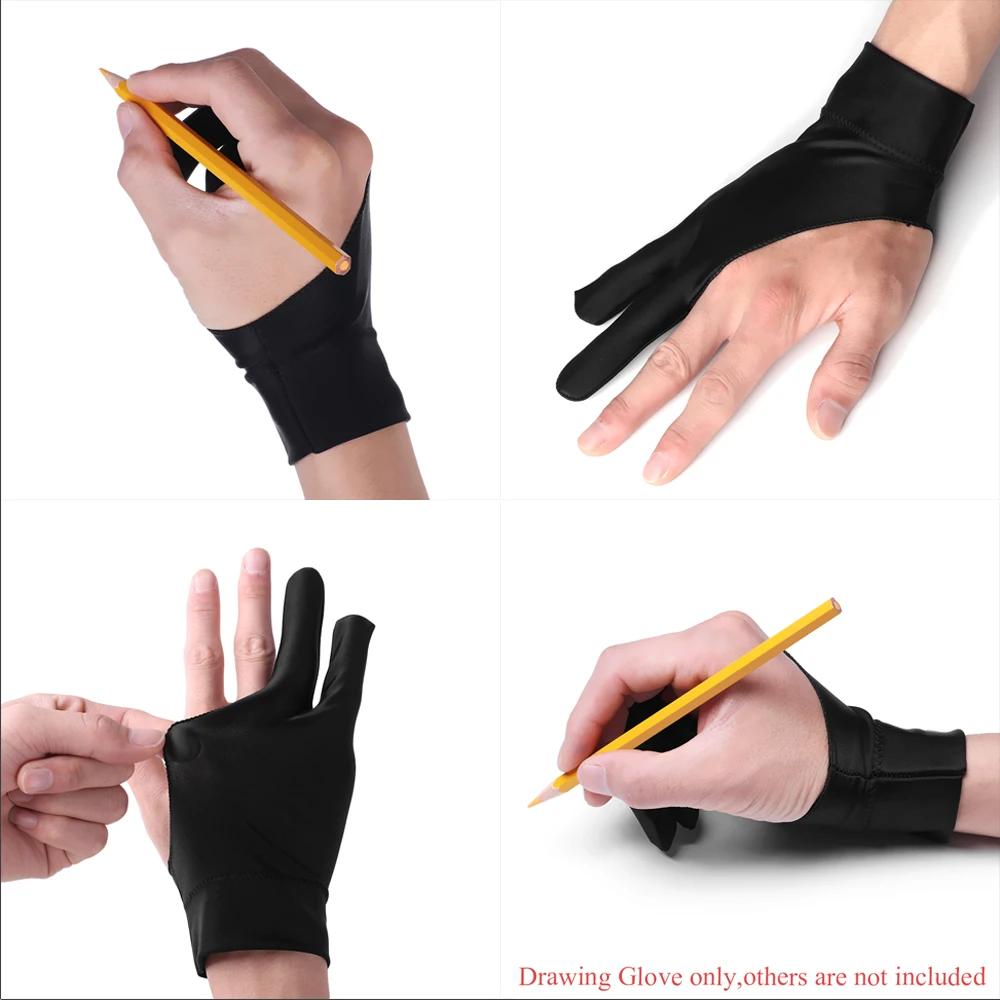 1PC Artist Drawing Mittens 2 Finger Anti-fouling Glove For Any Graphics Drawing Tablet Art Painting Supplies
1PC Artist Drawing Mittens 2 Finger Anti-fouling Glove For Any Graphics Drawing Tablet Art Painting Supplies
