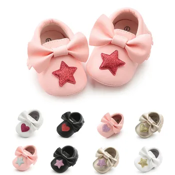 Baby PU Leather Baby Boy Girl Baby Moccasins Moccs Shoes Bow Fringe Soft Soled Non-slip Footwear Crib Shoes
Baby PU Leather Baby Boy Girl Baby Moccasins Moccs Shoes Bow Fringe Soft Soled Non-slip Footwear Crib Shoes