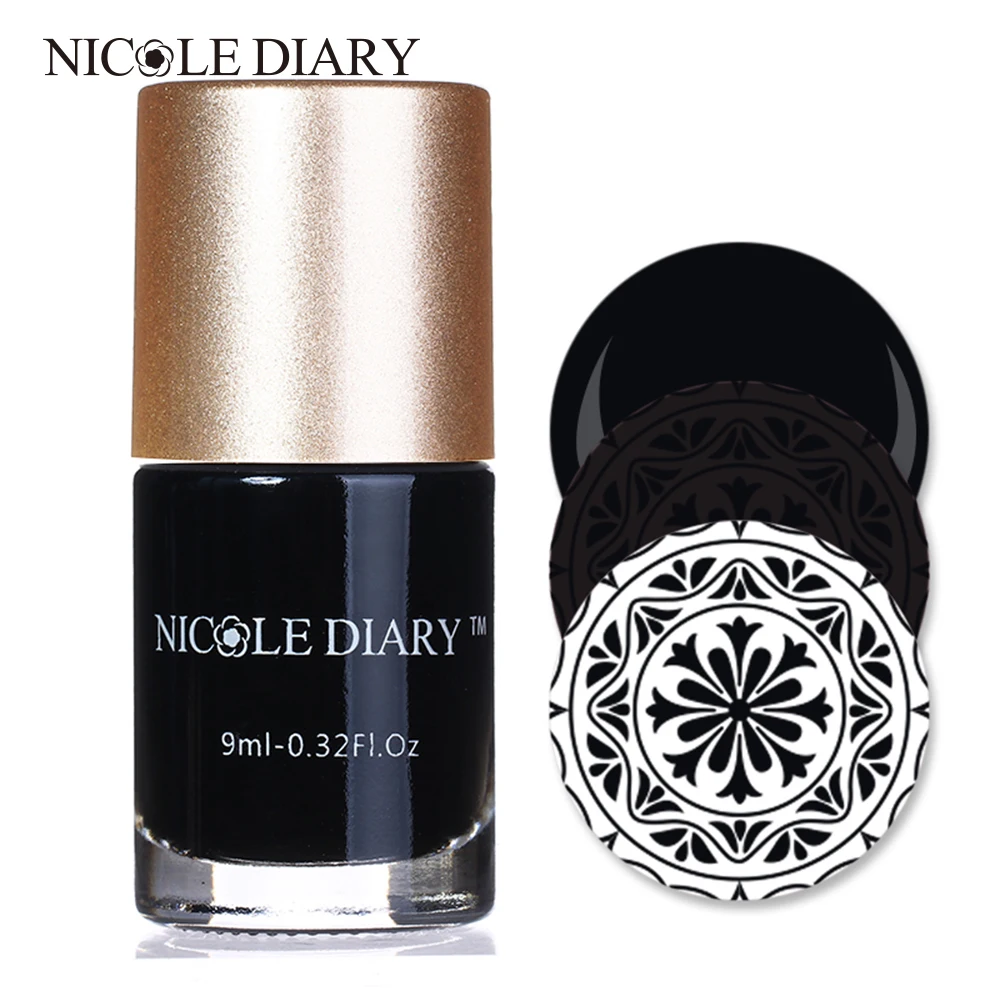 NICOLE DIARY 9ml Black Stamping Polish Nail Art Varnish Polish for Beauty Nail Art Printing NS02
NICOLE DIARY 9ml Black Stamping Polish Nail Art Varnish Polish for Beauty Nail Art Printing NS02