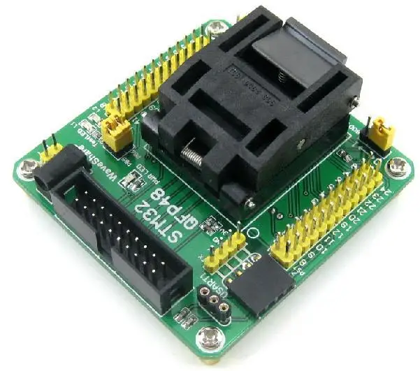 Free Shipping! 1pc STM32 Programming Block Test Socket burning seat STM32F STM32L QFP48
Free Shipping! 1pc STM32 Programming Block Test Socket burning seat STM32F STM32L QFP48
