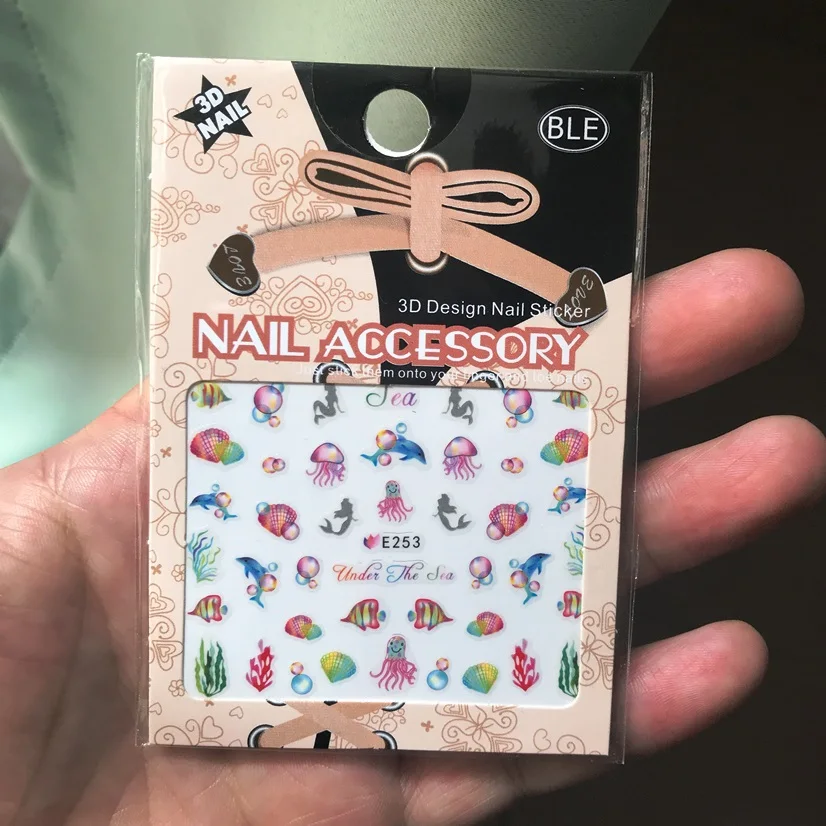 3D Nails Art Sticker all decorations sliders sea clown fish Jellyfish adhesive nail design decals manicure lacquer foil Lacquer
3D Nails Art Sticker all decorations sliders sea clown fish Jellyfish adhesive nail design decals manicure lacquer foil Lacquer