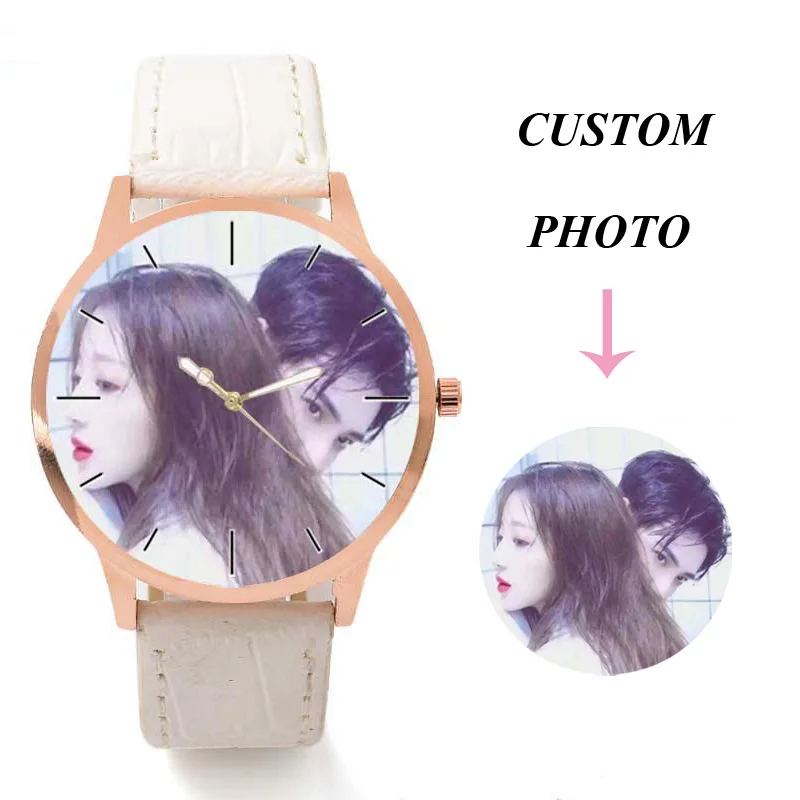 Personalize watch Client's Photo Custom Made Watches leather Band Photo Printed DIY Lovers' ladies men's Wrist Watch For Gift
Personalize watch Client's Photo Custom Made Watches leather Band Photo Printed DIY Lovers' ladies men's Wrist Watch For Gift