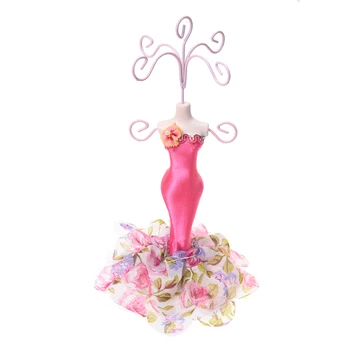 Mini Gown European model Earring Necklace Jewelry Stand Display Holder -Rose Red
Mini Gown European model Earring Necklace Jewelry Stand Display Holder -Rose Red
