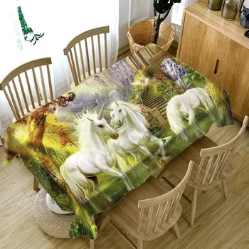 3D White UnicornTablecloth Waterproof Dinner Table Cloth Tropical Plant Decorative Table Cover Rectangular Washable
3D White UnicornTablecloth Waterproof Dinner Table Cloth Tropical Plant Decorative Table Cover Rectangular Washable