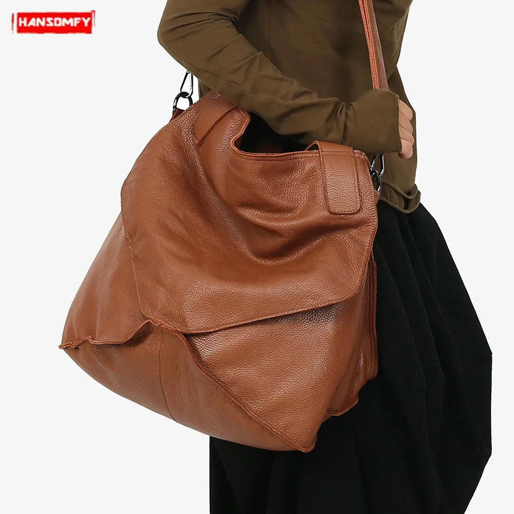 2019 New women's handbag first layer cowhide leather shoulder bag large capacity genuine leather bucket messenger crossbody bags
2019 New women's handbag first layer cowhide leather shoulder bag large capacity genuine leather bucket messenger crossbody bags