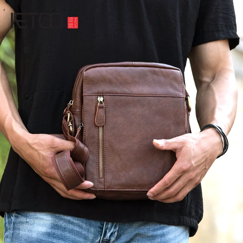 AETOO Men's Genuine Leather Bag Crossbody Bags for Men Messenger Bag Men Leather Men's Shoulder Bags Male Handbags
AETOO Men's Genuine Leather Bag Crossbody Bags for Men Messenger Bag Men Leather Men's Shoulder Bags Male Handbags