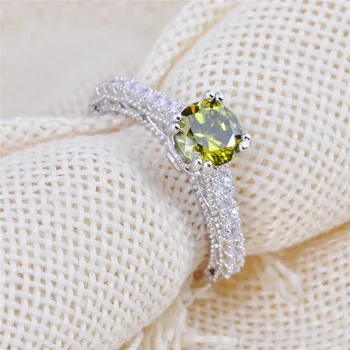 Double Claw Ring Dazzling Peridot Jewelry Size 6/7/8/9/10 White CZ Anel Aneis White Gold Filled Women Engagement Rings RW1040
Double Claw Ring Dazzling Peridot Jewelry Size 6/7/8/9/10 White CZ Anel Aneis White Gold Filled Women Engagement Rings RW1040