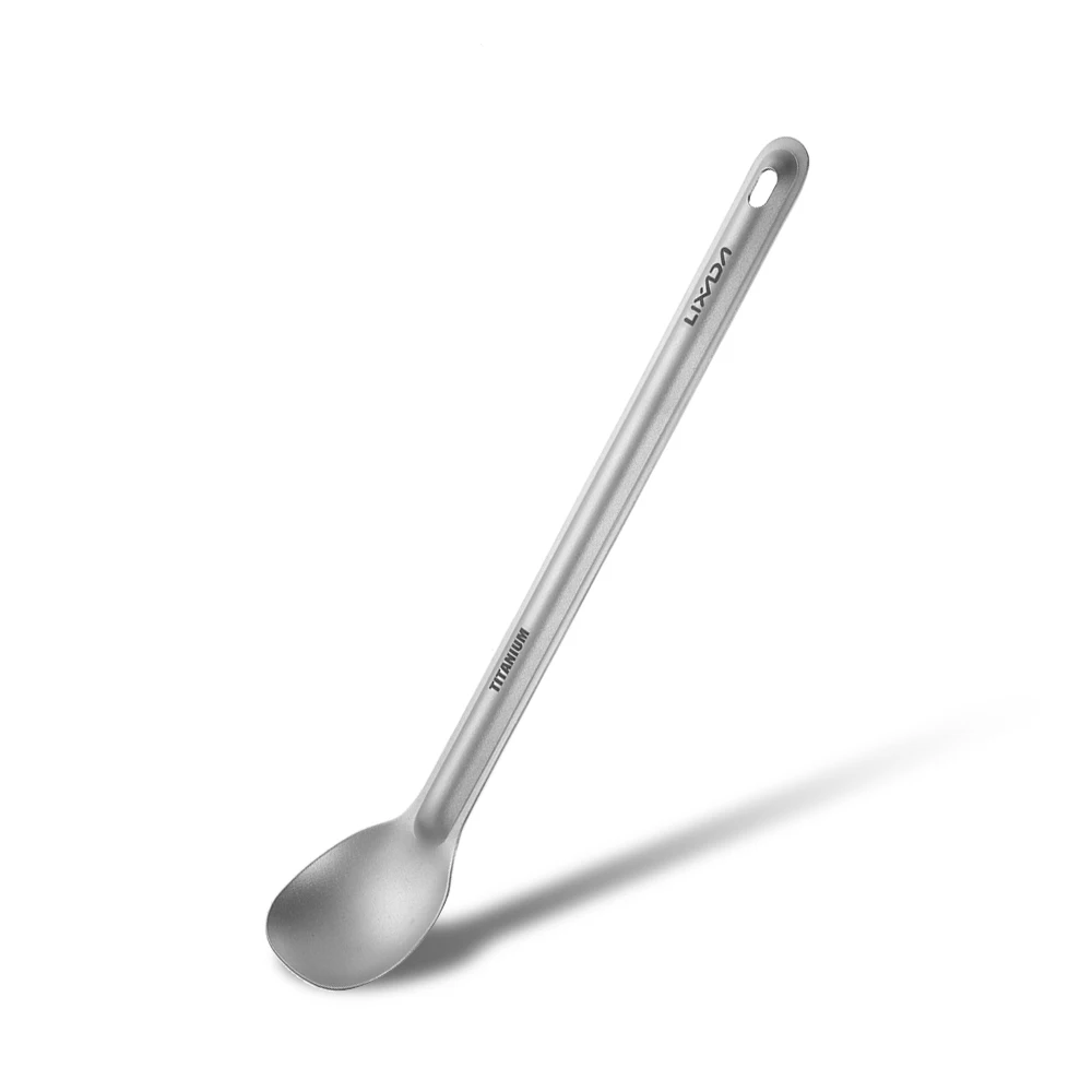 Lixada Titanium Long Handle Spoon Outdoor Portable Dinner Spoon Cutlery Camping Backpacking Picnic Ultralight 15g Spoon BBQ
Lixada Titanium Long Handle Spoon Outdoor Portable Dinner Spoon Cutlery Camping Backpacking Picnic Ultralight 15g Spoon BBQ