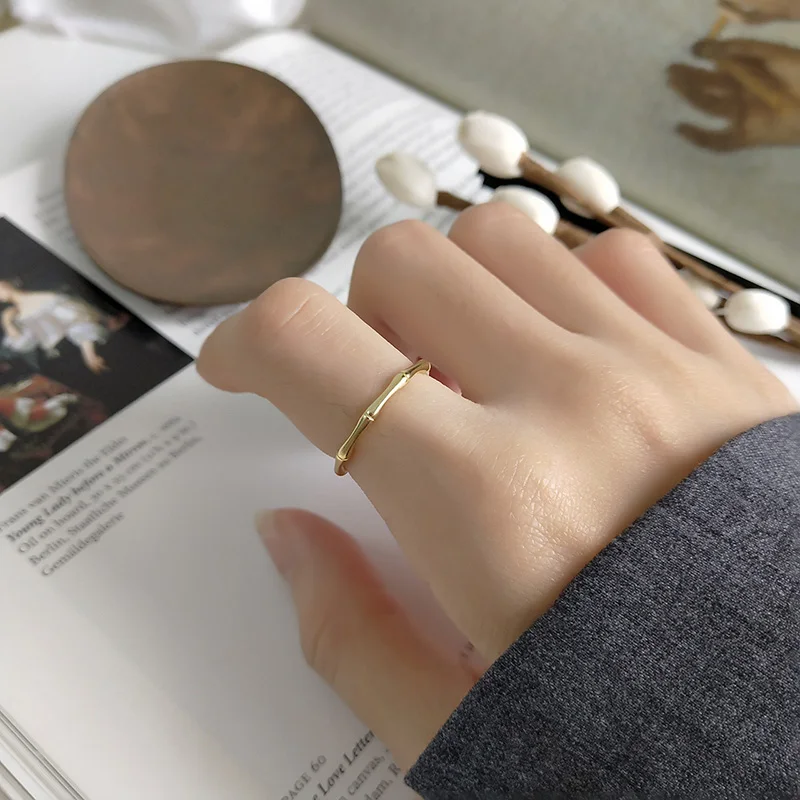 WTLTC Simple Open Bamboo Stack Rings for Women 925 Sterling Sliver Thumb Rings Solid Band Rings Personality Minimalist Jewellery
WTLTC Simple Open Bamboo Stack Rings for Women 925 Sterling Sliver Thumb Rings Solid Band Rings Personality Minimalist Jewellery