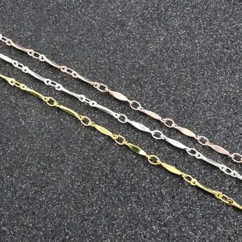 2 Meter Rose Red Gold Silver Color Stick Ring Copper Chain For Jewelry Making Diy Necklace Bracelet Accessories Wholesale Supply
2 Meter Rose Red Gold Silver Color Stick Ring Copper Chain For Jewelry Making Diy Necklace Bracelet Accessories Wholesale Supply