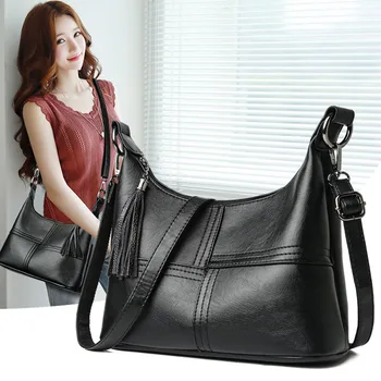 MVK Fashion Tassel Women Leather Handbag Lady Crescent Tote Crossbody Messenger Shoulder Bags Luxury Bag Designers Bolso mujer
MVK Fashion Tassel Women Leather Handbag Lady Crescent Tote Crossbody Messenger Shoulder Bags Luxury Bag Designers Bolso mujer
