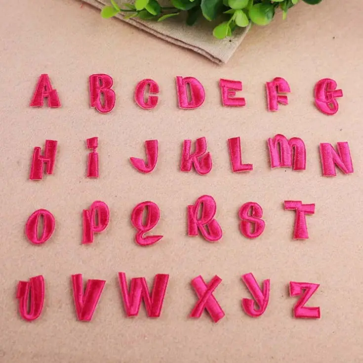 10 pcs Hot Pink Alphabet Embroidered patches iron on fashion Motif Applique hat bag shoe kids name decor embroidery accessory
10 pcs Hot Pink Alphabet Embroidered patches iron on fashion Motif Applique hat bag shoe kids name decor embroidery accessory
