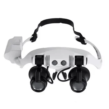 ACEHE Lightweight Foldable Headband Design Binoculars Magnifier Glasses LED Magnifying Glass With 2 LED Light for Jewelry Repair
ACEHE Lightweight Foldable Headband Design Binoculars Magnifier Glasses LED Magnifying Glass With 2 LED Light for Jewelry Repair