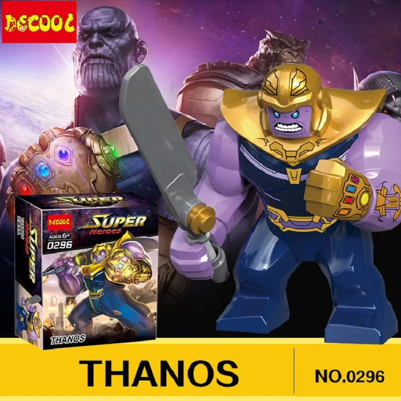 Decool 0296 7.5CM Big Size SuperHeroes Avengers Thanos Carnage Moana Building Blocks Kids Gift Toys for LEGO for minifigure
Decool 0296 7.5CM Big Size SuperHeroes Avengers Thanos Carnage Moana Building Blocks Kids Gift Toys for LEGO for minifigure