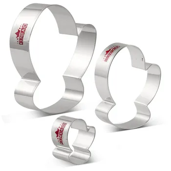 KENIAO Christmas Mitten Cookie Cutter Set - 3 Piece - Fondant / Pastry / Bread / Sandwich / Biscuit Cutter - Stainless Steel
KENIAO Christmas Mitten Cookie Cutter Set - 3 Piece - Fondant / Pastry / Bread / Sandwich / Biscuit Cutter - Stainless Steel
