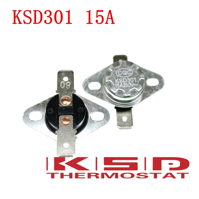 5pcs KSD301 110C 110 Degrees Celsius 15A250V NC Normally Closed Temperature Switch Thermostat Temperature control switch sensor
5pcs KSD301 110C 110 Degrees Celsius 15A250V NC Normally Closed Temperature Switch Thermostat Temperature control switch sensor
