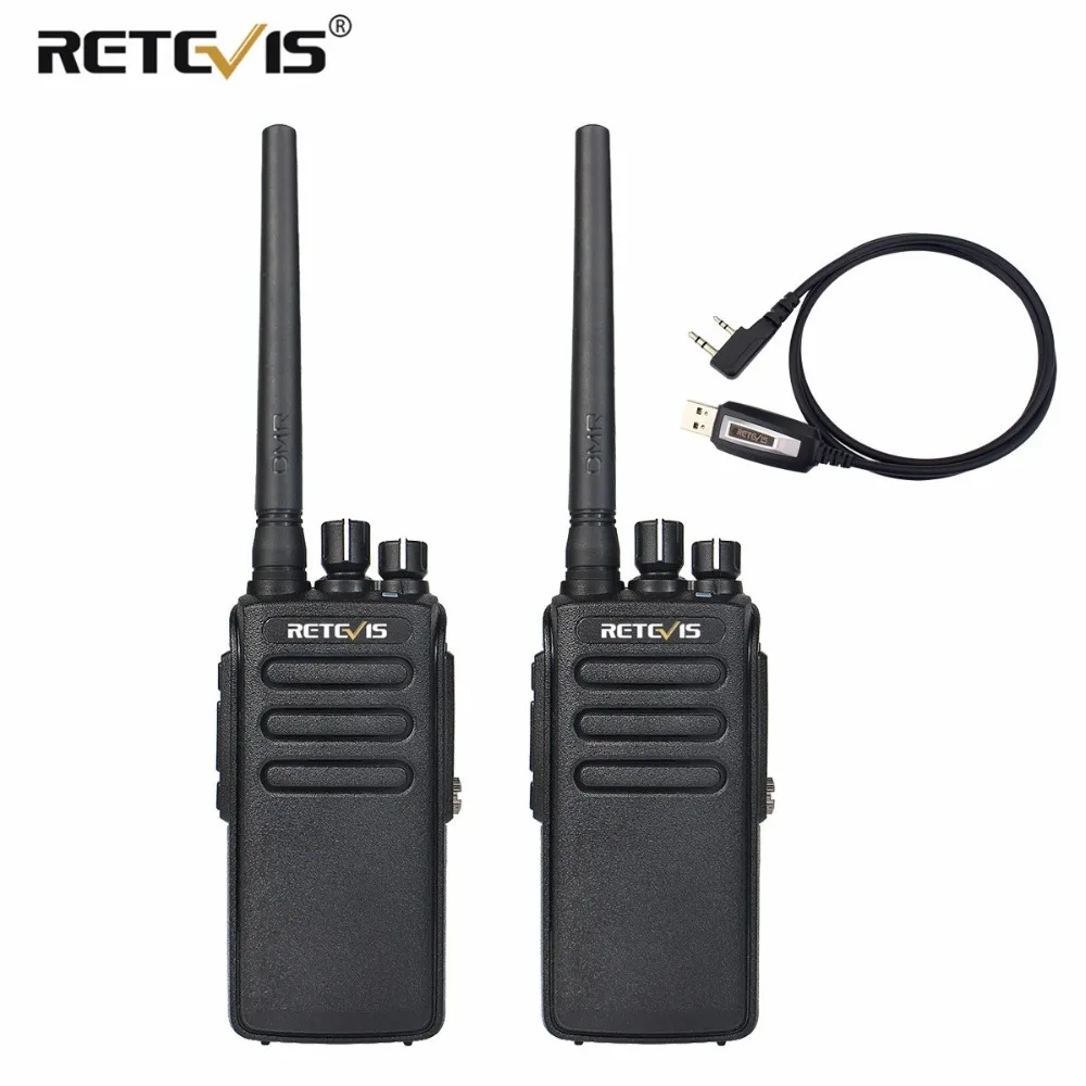 2pcs Retevis RT81 10W Walkie Talkie DMR Digital Radio IP67 Waterproof UHF 400-470Mhz VOX Encrypted Long Range 2 Way Radio+Cable
2pcs Retevis RT81 10W Walkie Talkie DMR Digital Radio IP67 Waterproof UHF 400-470Mhz VOX Encrypted Long Range 2 Way Radio+Cable