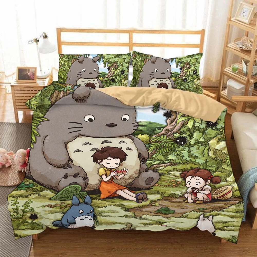 3D Bedding Set Cartoon Lovely Children Totoro Campus Badge Print Duvet Cover Set Bedcloth with Pillowcase Bed Set Home Textiles 
3D Bedding Set Cartoon Lovely Children Totoro Campus Badge Print Duvet Cover Set Bedcloth with Pillowcase Bed Set Home Textiles