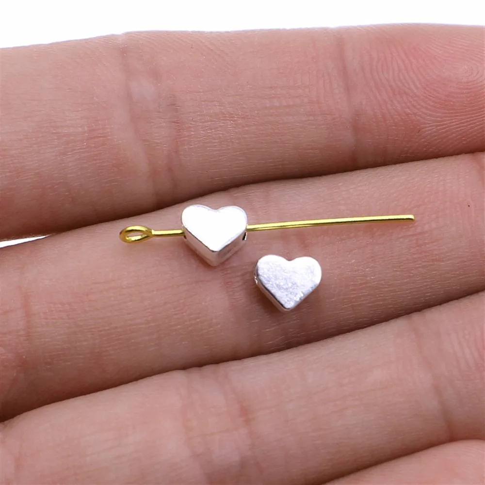50pcs 2 Colors 6x7mm Heart Shape Small Beads For Jewelry Making Bracelet Charm European Spacer Beads
50pcs 2 Colors 6x7mm Heart Shape Small Beads For Jewelry Making Bracelet Charm European Spacer Beads