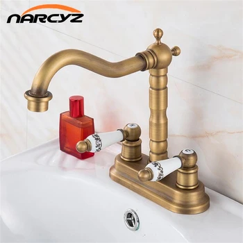 New style arrival high quality antique brass luxury bathroom dual lever dual hole design sink faucet basin faucet XT961
New style arrival high quality antique brass luxury bathroom dual lever dual hole design sink faucet basin faucet XT961